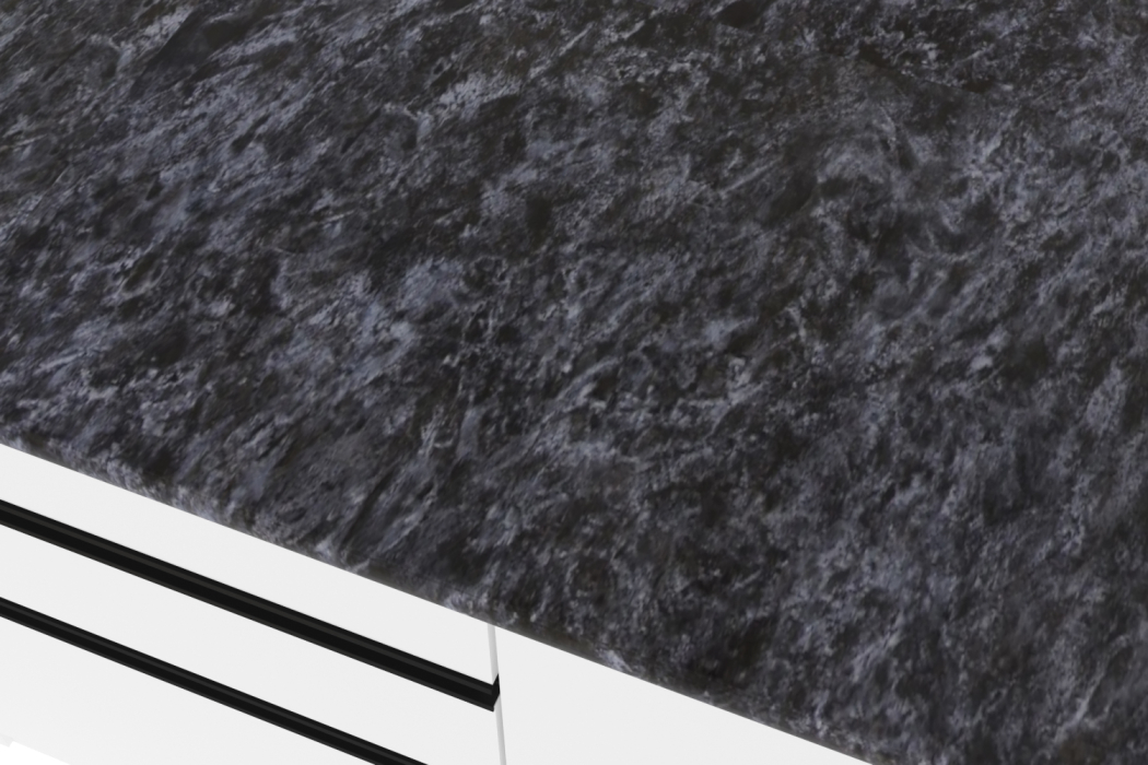 Кухонные гарнитуры, Кухонный гарнитур Лотос прайм 1,1 х 2,0 м Белый глянец ЛДСП