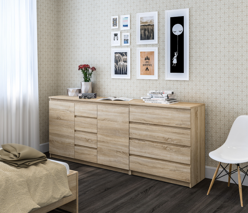 Комоды, Комод Веста СБ-2254 Дуб Сонома