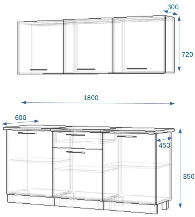 Кухонные гарнитуры, Кухонный гарнитур Ревда