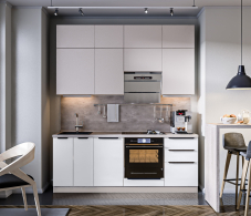 Кухонные гарнитуры, Кухонный гарнитур Регина Белый/Белла Белый Альпийский 2,15 м