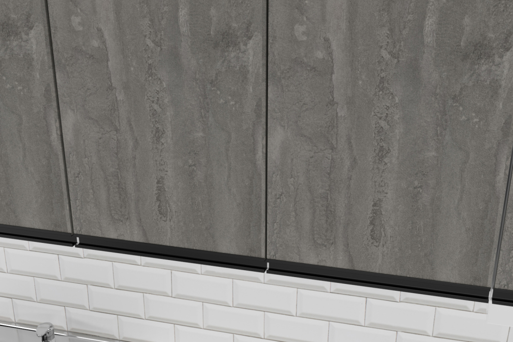 Кухонные гарнитуры, Кухонный гарнитур Ноктюрн макси 1,8 м Бетон темный ЛДСП