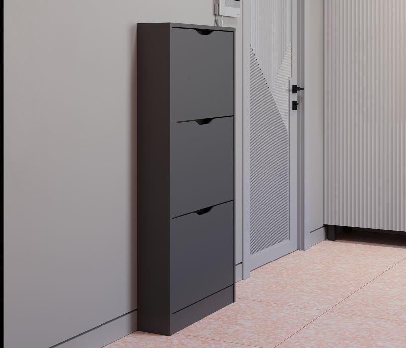 Прихожие, Прихожая Тренд с антресолью и рейками Диамант серый/МДФДжаз Светло-серый