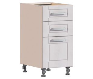 Регина РСЯ-40 Шкаф-стол с ящиками Песочный/Риф белоснежный