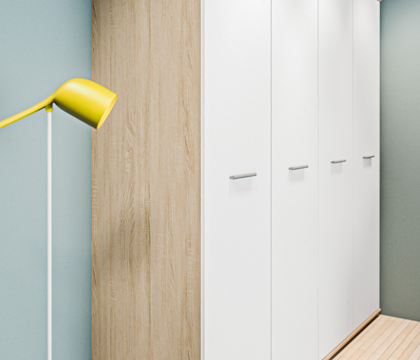 Для одежды, Шкаф 4-х дверный Мамбо