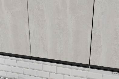 Кухонный гарнитур Симфония мега 2,5 м Бетон светлый/Бетон темный ЛДСП