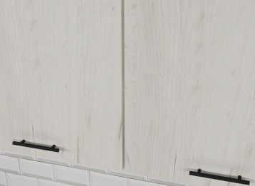 Кухонный гарнитур Сиена нормал 1,5 м Дуб грей/Бетон темный ЛДСП