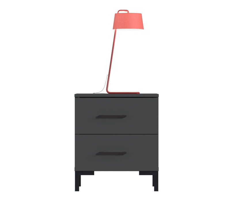 Прикроватные тумбы, Тренд СБ-3459 Тумба Диамант серый/ЛДСП Лофт Диамант серый