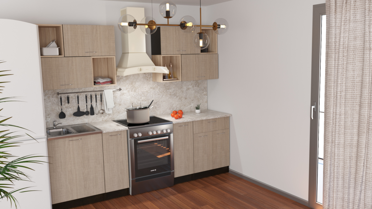 Кухонные гарнитуры, Кухонный гарнитур Надежда макси 5 1,8 м ЛДСП