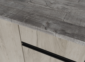 Кухонный гарнитур Паола оптима 1,5 х 1,8 м Дуб грей/Дуб Браун ЛДСП