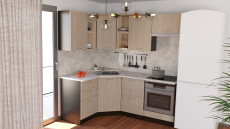 Кухонные гарнитуры, Кухонный гарнитур Надежда оптима 4 1,4 х 2,0 м ЛДСП