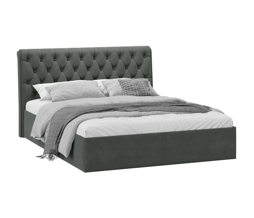 Мягкая кровать, Кровать Скарлет 160*200 (велюр)