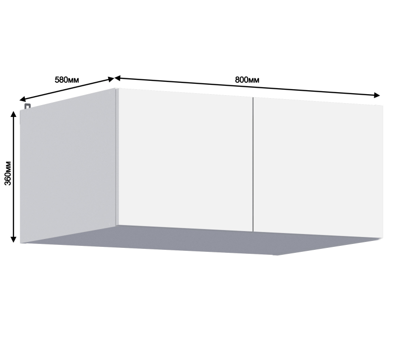 Леон, Леон шкаф навесной 2 дв 80х36 см