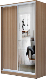 Хит-23-14-15 Шкаф-купе 2-х дверный с зеркалом (2300х1362х620)