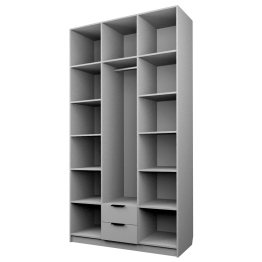 Шкаф распашной 3-х дверный с 2-мя ящиками ЭШ3-12-РП-2я