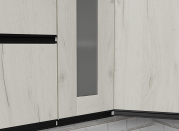 Кухонный гарнитур Паола оптима 1,5 х 1,8 м Дуб грей/Дуб Браун ЛДСП