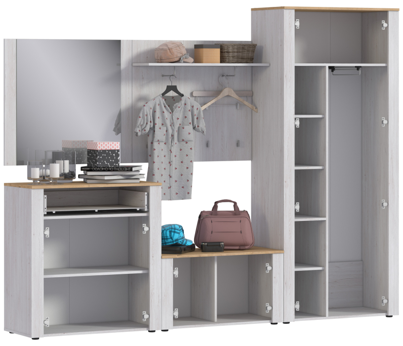 Прихожие, Амели комплект для прихожей L-2640