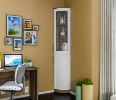 Закрытые, Стеллаж 2-х дверный Илона (Прованс) СБ-2801