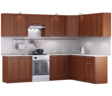 Кухонные гарнитуры, Кухня Квадро Ангелина угловая 2,8 х 2 м