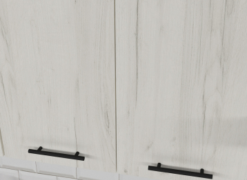 Кухонный гарнитур Сиена стандарт 1,6 м Дуб грей/Бетон темный ЛДСП