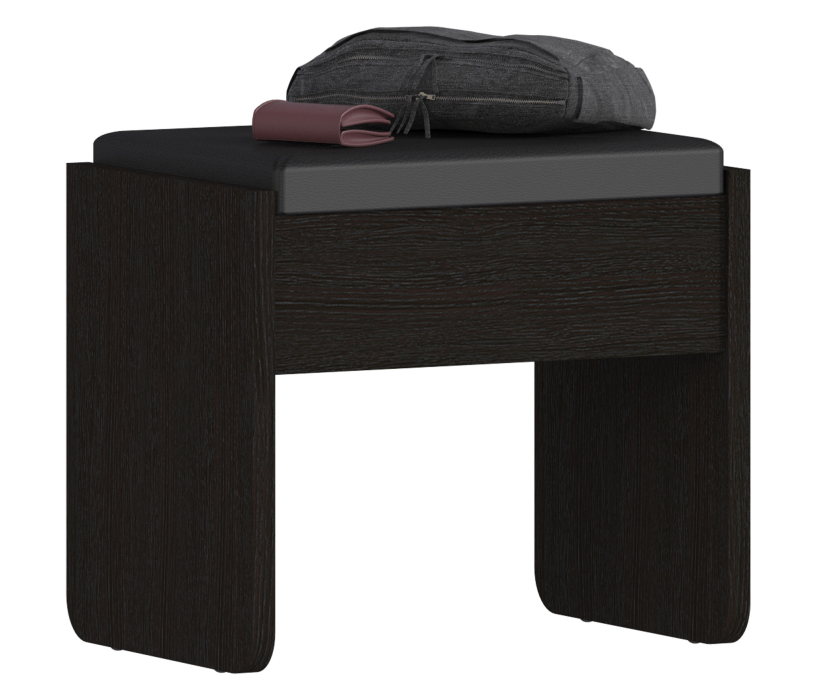 Тумба в прихожую с мягким сиденьем, Пуфик Гретта СБ-1635