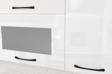 Кухня Жасмин макси 2 1,8 м Белый глянец ЛДСП