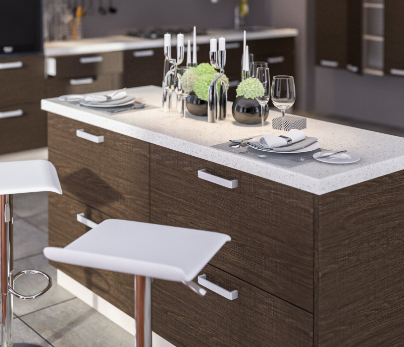 Лидеры продаж модульных кухонь, Регина Дуб СантанаТемный L-4000_1600