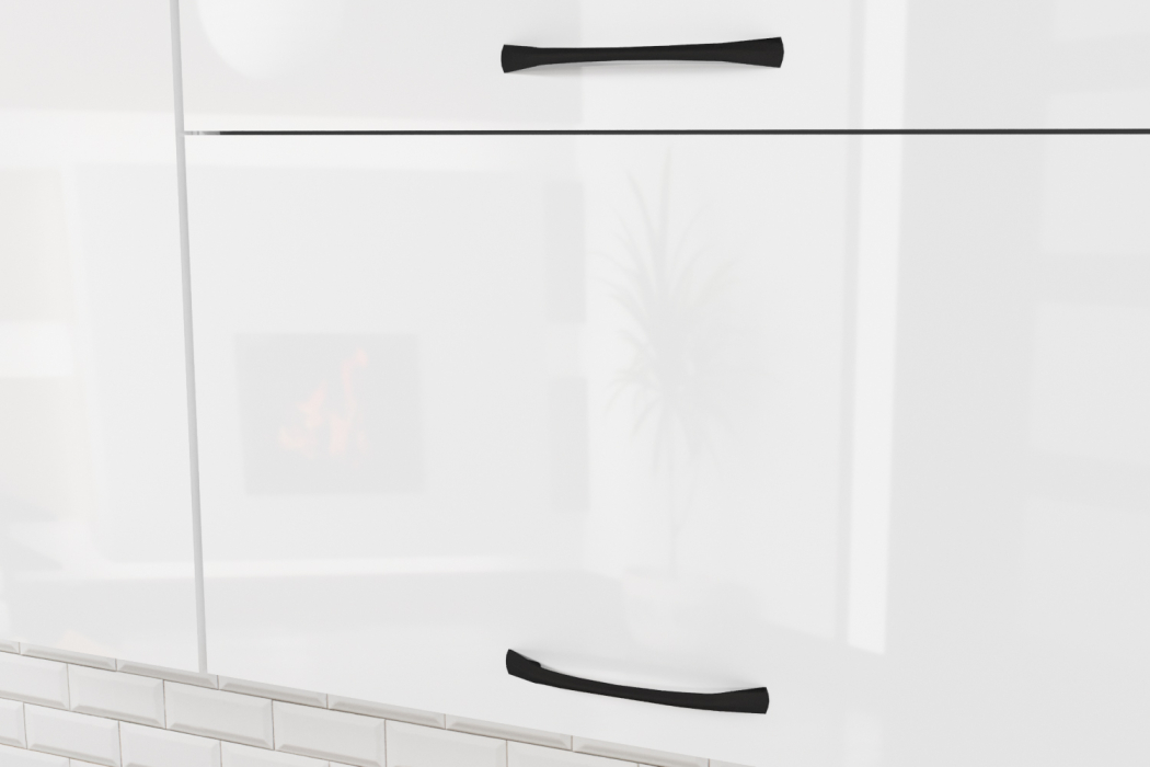 Кухонные гарнитуры, Кухонный гарнитур Жасмин лайт 1,2 м Белый глянец ЛДСП