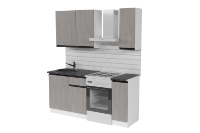 Кухонный гарнитур Сюита лайт 1,2 м Бетон светлый ЛДСП