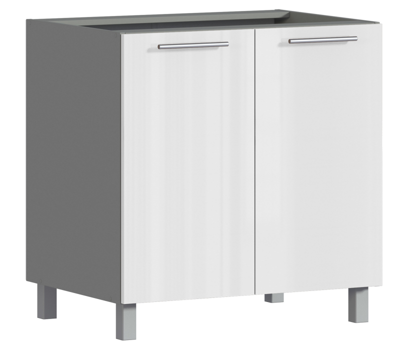 Анна, Анна АС-80 стол с 2-мя фасадами Белый глянец