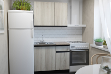 Кухонные гарнитуры, Кухонный гарнитур Равенна мини 1,0 м Дуб браун ЛДСП