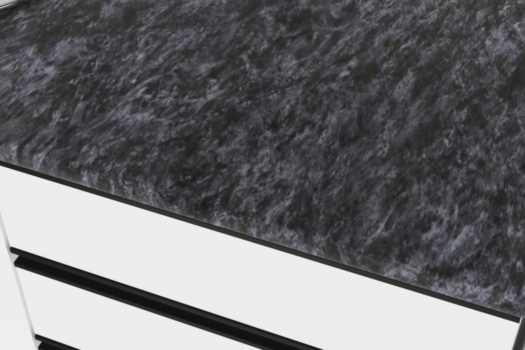 Кухонные гарнитуры, Кухонный гарнитур Лотос ультра 2,0 м Белый глянец ЛДСП