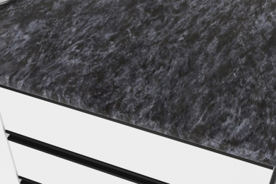 Кухонный гарнитур Лотос ультра 2,0 м Белый глянец ЛДСП