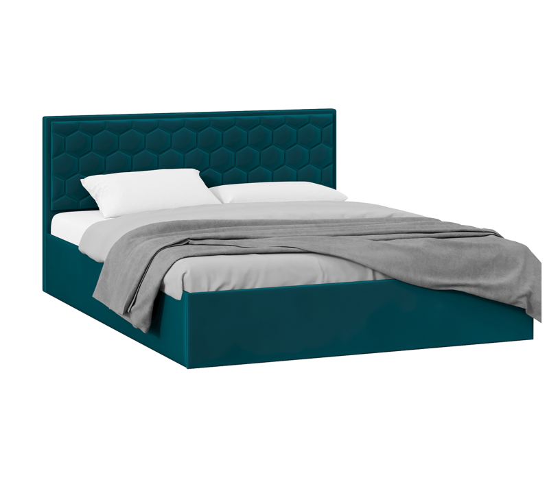 Кровати 160х200, Кровать Порто без ПМ, Велюр