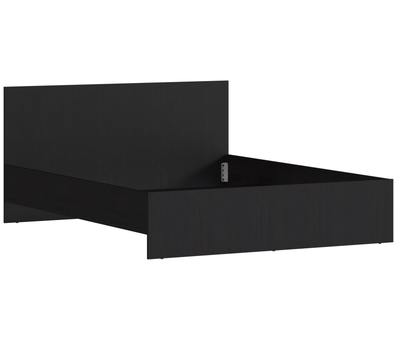 Кровати 160 см, Кровать Терра СБ-2526  венге с основанием и матрасом Эластик 14 160х200