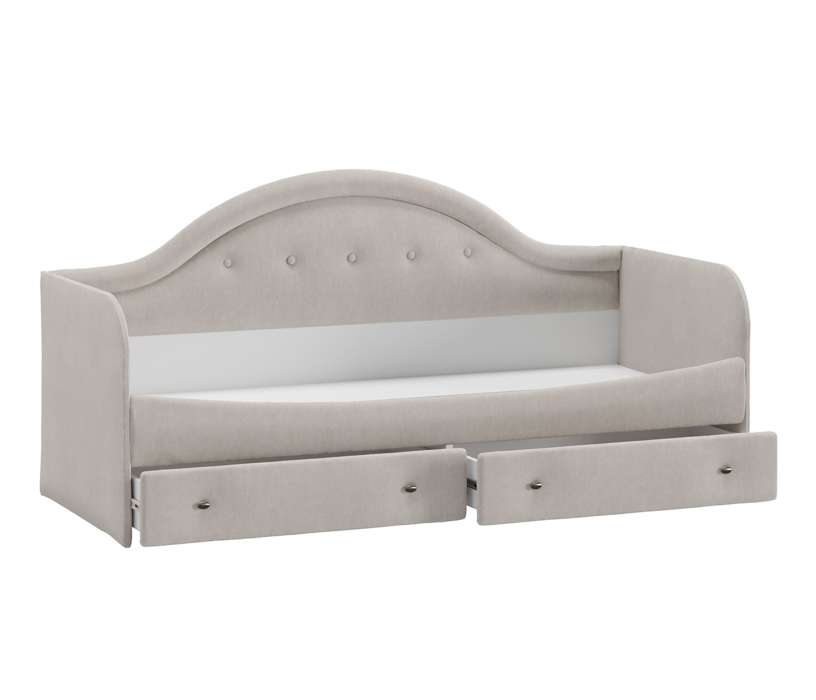 Мягкая кровать, Кровать с мягкой спинкой Адель тип 1, велюр