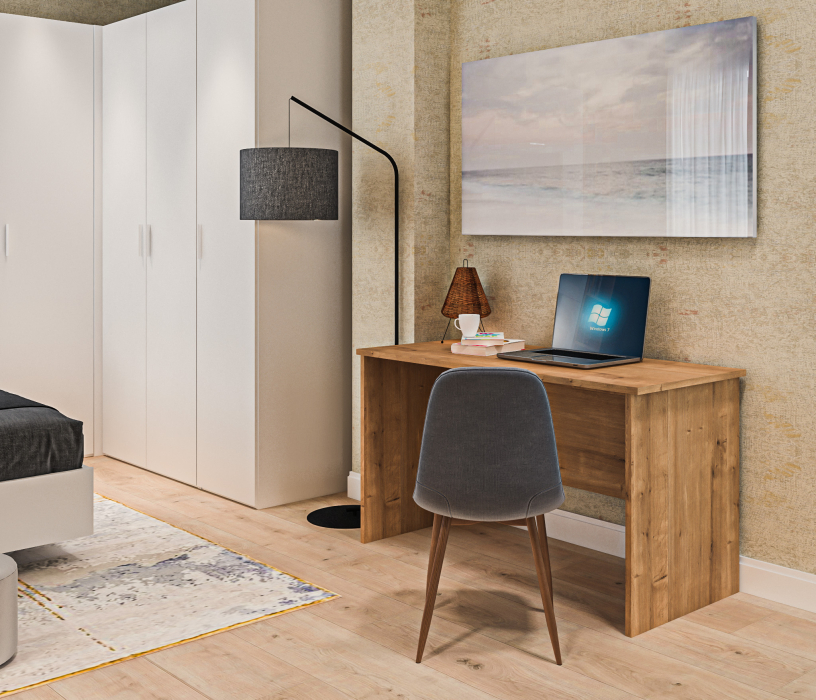 Спальные гарнитуры, Мальта спальня, кровать 160 см с подъемным механизмом Белый, Дуб Гамильтон