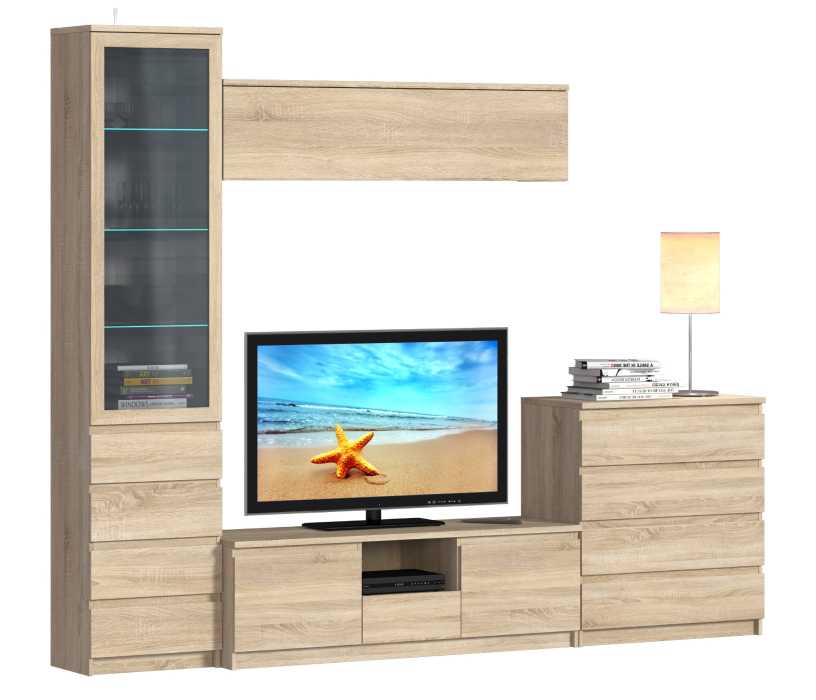 Стенки для гостиной, Гостиная Веста с витриной L-2700 