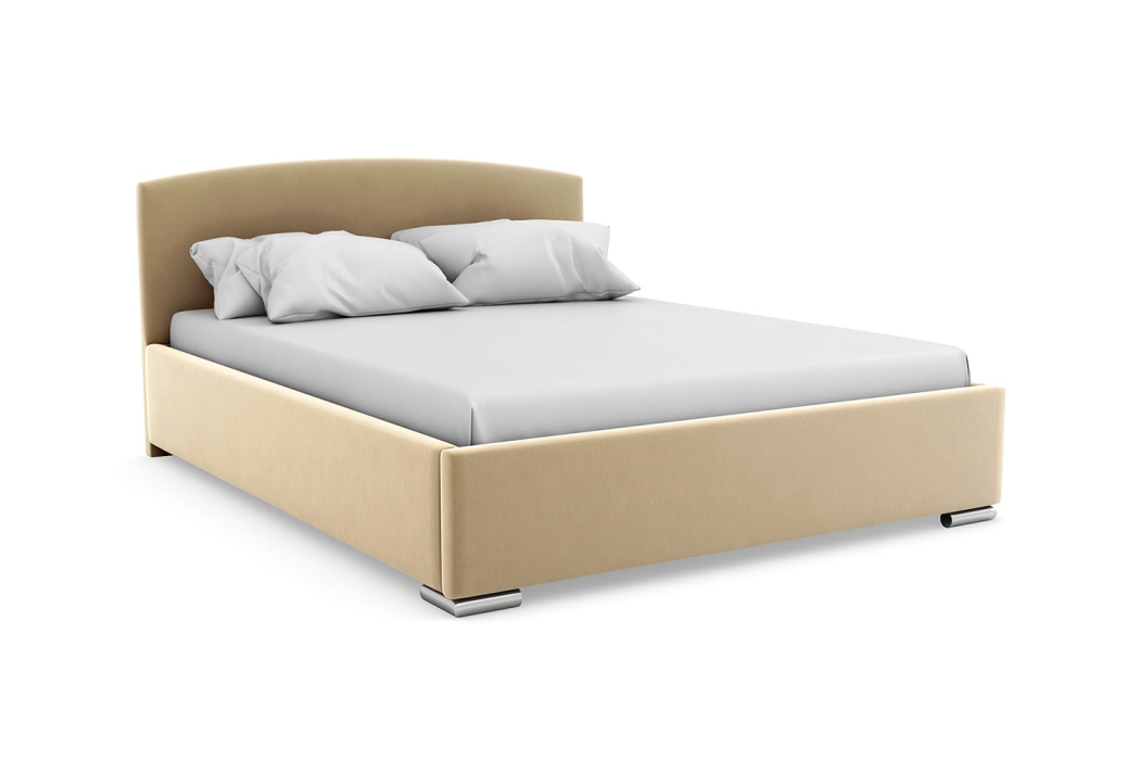 Кровати с мягким изголовьем, Кровать Классика 1200 с металлическим основанием, велюр