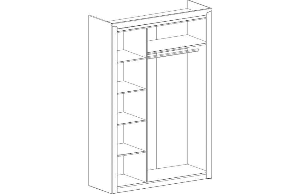 Для одежды, Соренто Шкаф 3-х дверный
