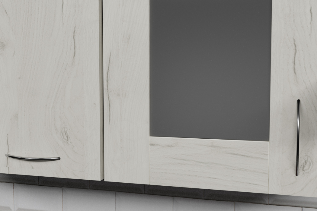 Кухонные гарнитуры, Кухонный гарнитур Лоретта мини 1,0 м Дуб грей ЛДСП