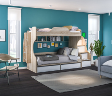 Для подростков, Кровать -чердак с кроватью