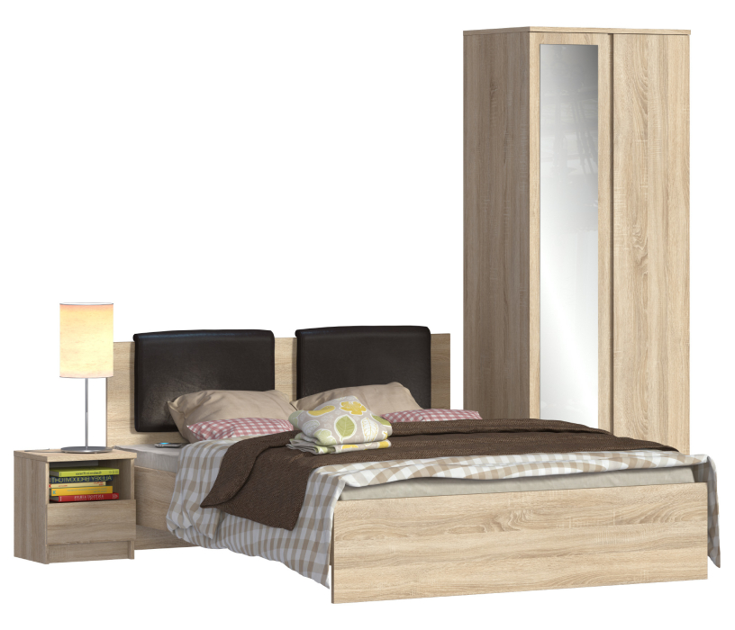 Спальные гарнитуры, Веста комплект для спальни (СБ-2257 + СБ-2259 + СБ-2644)