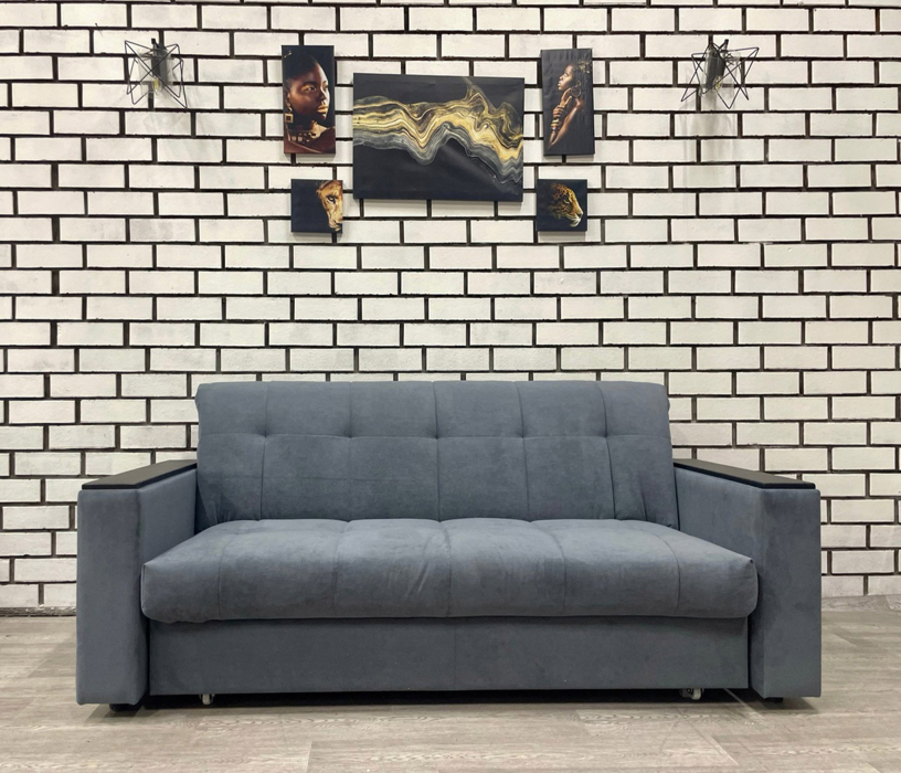 Диваны кровати со спальным местом, Диван Аккордеон НПБ 1630 Luma с накладками МДФ