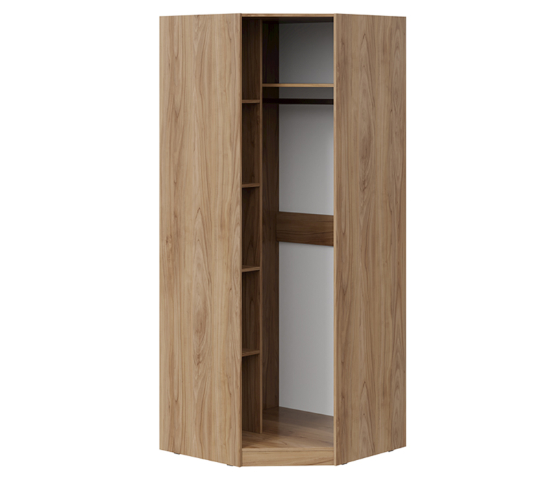 Угловые шкафы, Шкаф угловой для одежды Глосс (стекло графит матовый)