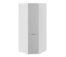 Угловые шкафы, Шкаф угловой для одежды (зеркало) Глосс