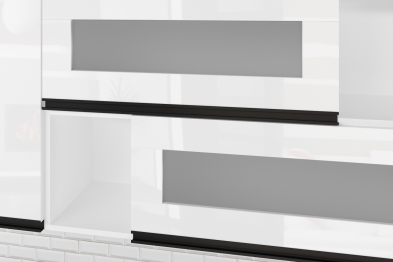 Кухонный гарнитур Лотос стандарт 1,6 м Белый глянец ЛДСП