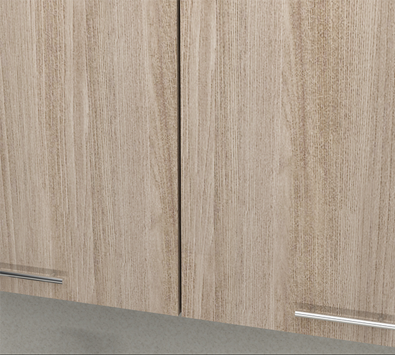 Кухонные гарнитуры, Кухонный гарнитур Светлана мини 1,0 м Ясень Шимо Светлый ЛДСП