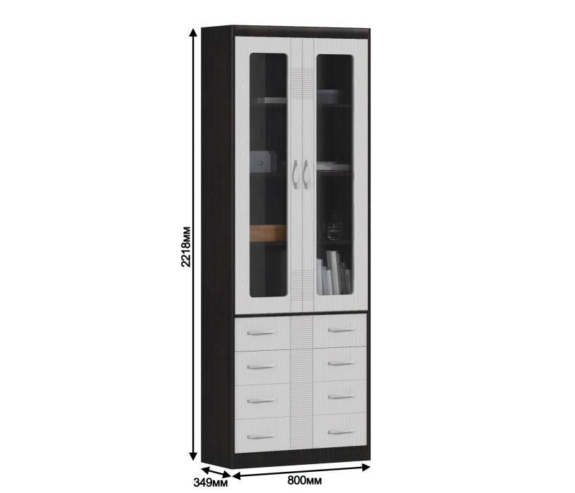 Серванты, Сервант с 4-мя ящиками Сити СБ-212