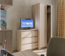 Комоды, Кито СБ-2309 Шкаф 2-х дверный + СБ-2347/1 Комод