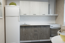 Кухонные гарнитуры, Кухонный гарнитур Сиена нормал 1,5 м Дуб грей/Бетон темный ЛДСП